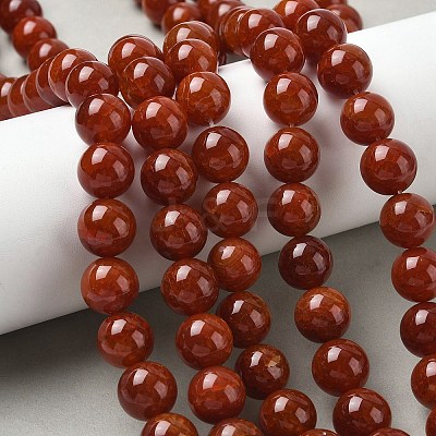 Natural Crackle Agate Beads Strands G-I394-B15-12mm-1