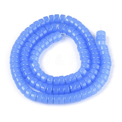 Imitation Jade Glass Beads Strands GLAA-N027-3x6mm-03-1