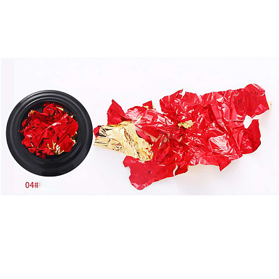 Double Foil Nail Art Stickers Decals MRMJ-K007-H04-1