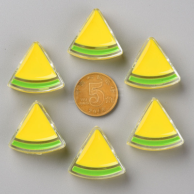 Transparent Enamel Acrylic Beads TACR-S155-001H-1