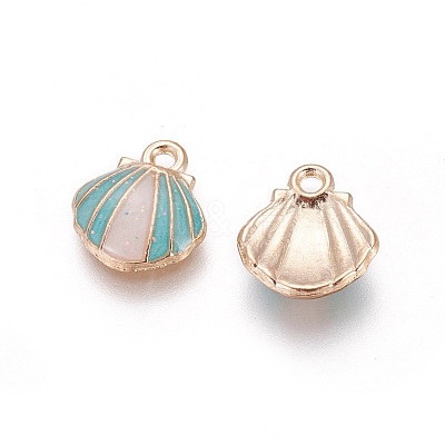 Alloy Enamel Charms X-PALLOY-F224-05G-1