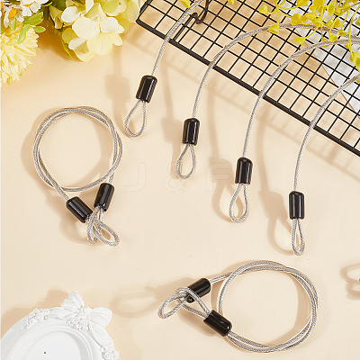 201 Stainless Steel Wire with Plastic Frame Lock for Motorbike AJEW-WH20006-81B-1