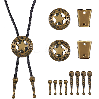 DIY Bolo Tie Jewelry Making Finding Kit DIY-CA0005-42AB-1
