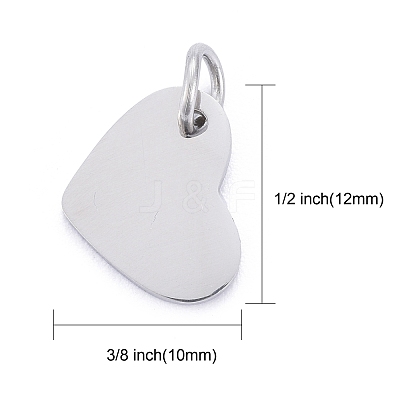 Tarnish Resistant 201 Stainless Steel Stamping Blank Tag Charms STAS-S105-T618-1-1