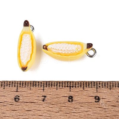 Opaque Resin Imitation Fruit Pendants RESI-Q232-06A-1