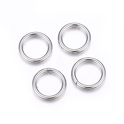 Non-Tarnish 304 Stainless Steel Closed Jump Rings A-STAS-F174-14P-1