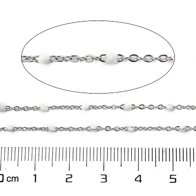 304 Stainless Steel Enamel Link Chains CHS-A015-02P-03-1