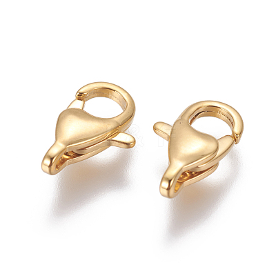 304 Stainless Steel Lobster Claw Clasps STAS-G190-12G-1