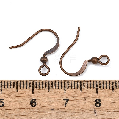 Brass French Earring Hooks X-KK-Q369-RC-1