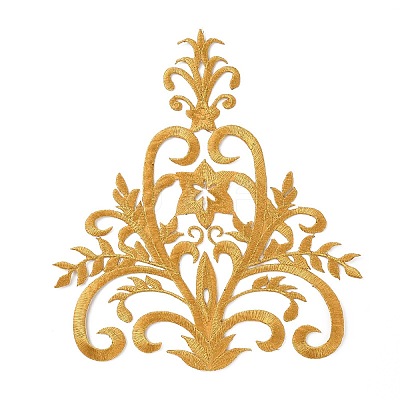 Floral Pattern Polyester Computerized Embroidery Iron on/Sew on Patches PATC-WH0010-04B-1