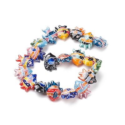 Handmade Porcelain Beads X1-PORC-G002-54J-1