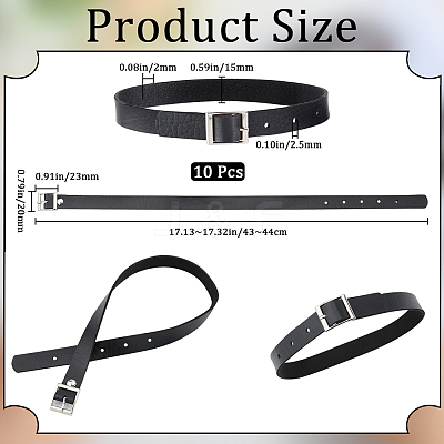 PU Imitation Leather Necklaces for Choker Collar Chain Jewelry FIND-WH20019-74C-1