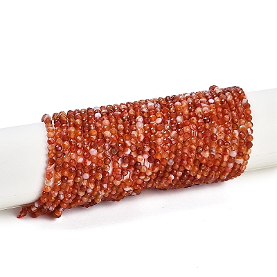 Natural Banded Agate Beads Strands G-P553-G09-02-1