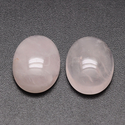 Oval Natural Rose Quartz Cabochons G-K020-18x13mm-07-1