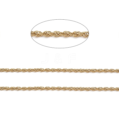 Ion Plating(IP) 304 Stainless Steel Rope Chains CHS-G027-08B-G-1