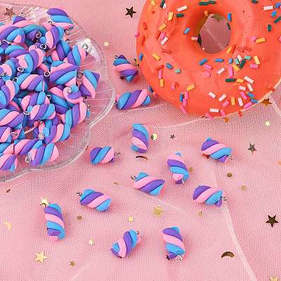 Handmade Polymer Clay Charms LS-X-CLAY-T016-83M-1