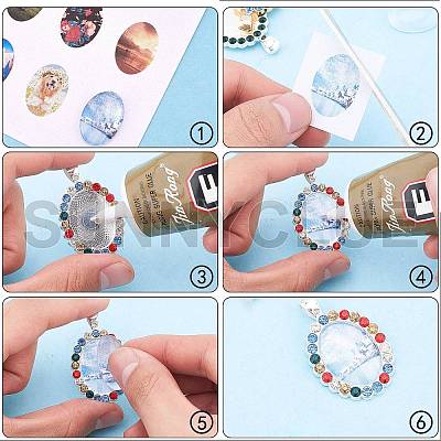 DIY Pendant Making Kits DIY-SC0010-78-1