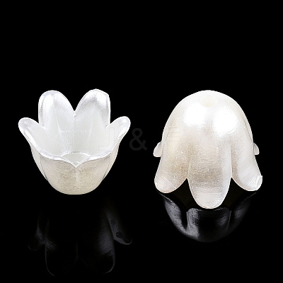 Spray Paint ABS Plastic Imitation Pearl Beads MACR-N013-001F-1