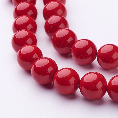 Natural Mashan Jade Round Beads Strands G-D263-12mm-XS31-1