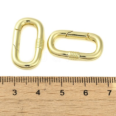 Brass Spring Gate Rings KK-B089-05G-1