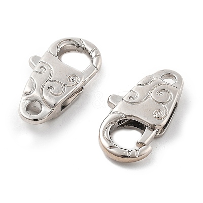 Brass Lobster Claw Clasps KK-R216-18C-P-1