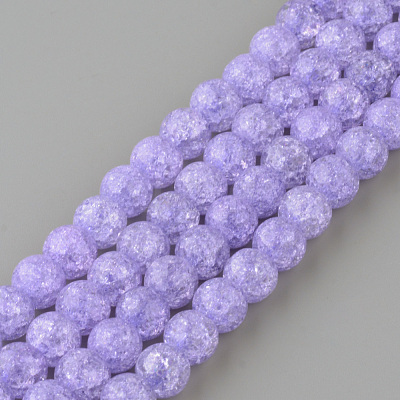 Synthetic Crackle Quartz Beads Strands X-GLAA-S134-10mm-15-1