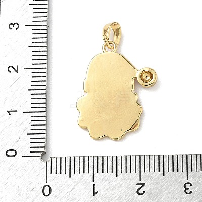 Christmas Brass Enamel Pendants LS-KK-K305-08D-G-1