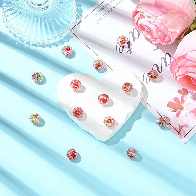 20Pcs Handmade Foil Lampwork Beads FOIL-SZ0001-03B-1