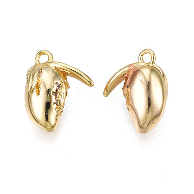 Brass Micro Pave Cubic Zirconia Pendants KK-N231-235-1
