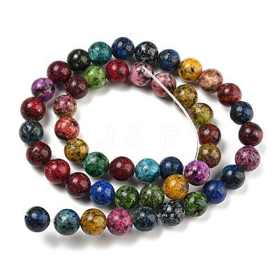 Natural Dyed Sesame Jasper Beads Strands G-E443-A33-1