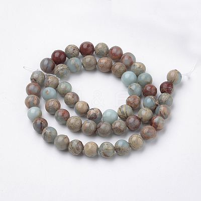 Natural Aqua Terra Jasper Strands X-G-S150-50-6mm-1