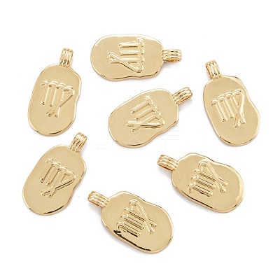 Brass Pendants KK-O140-20G-1