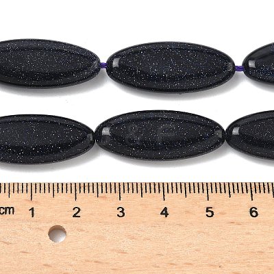 Synthetic Blue Goldstone Beads Strands G-B078-E14-01A-1