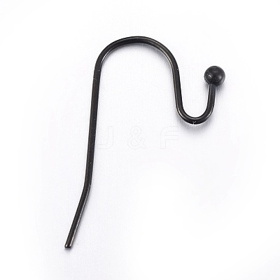 304 Stainless Steel Earring Hooks Ion Plating(IP) STAS-L211-14-B-1
