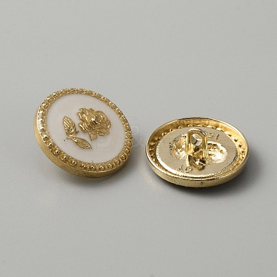 1-Hole Alloy Enamel Buttons DIY-WH0020-32A-02-1