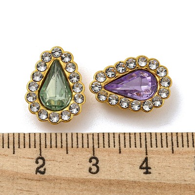 Acrylic Rhinetsone Cabochons FIND-C054-01G-1
