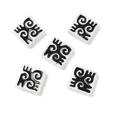 Dyed & Heated Baking Paint Glass Beads LAMP-D004-03A-1