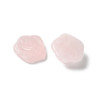 Natural Rose Quartz Carved Cabochons G-C185-01B-01-1