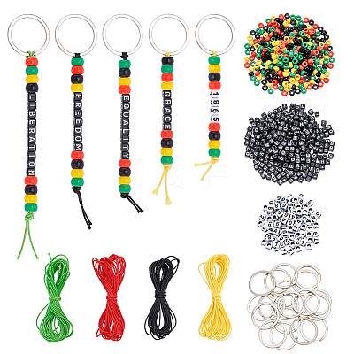 DIY Keychain Kits DIY-MA0007-25-1