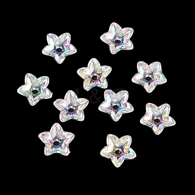 Transparent Acrylic Bead Caps AC-CBA1E6C-06D-08-1