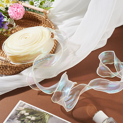 Polyester Lace Trim DIY-TAC0010-49D-1