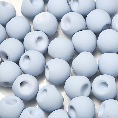 Rubberized Acrylic Beads OACR-G012-05D-1