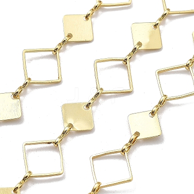 Brass Rhombus Link Chains CHC-G024-08G-1