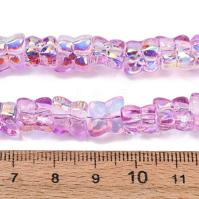 Transparent Glass Beads Strands GL-CBAAE04-02J-1