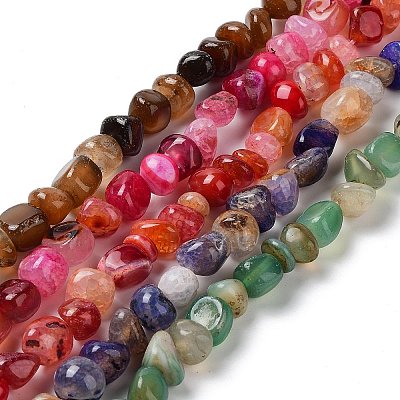 Natural Agate Beads Strands G-F518-03-1
