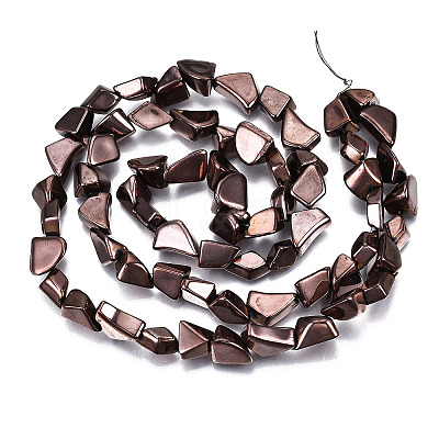 Opaque Electroplate Glass Beads Strands EGLA-T024-01C-02-1