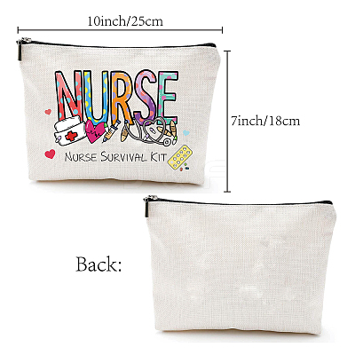 Polycotton Canvas Stroage Bags ABAG-WH0029-056-1