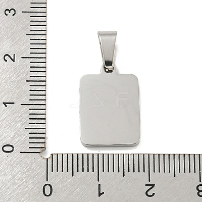 304 Stainless Steel Pave Natural White Shell Pendants STAS-S130-03P-D-1