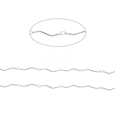 Non-Tarnish 304 Stainless Steel Link Chains STAS-D084-35P-1