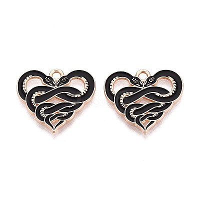 Halloween Theme Alloy and Enamel Pendants ENAM-T021-30F-02-1